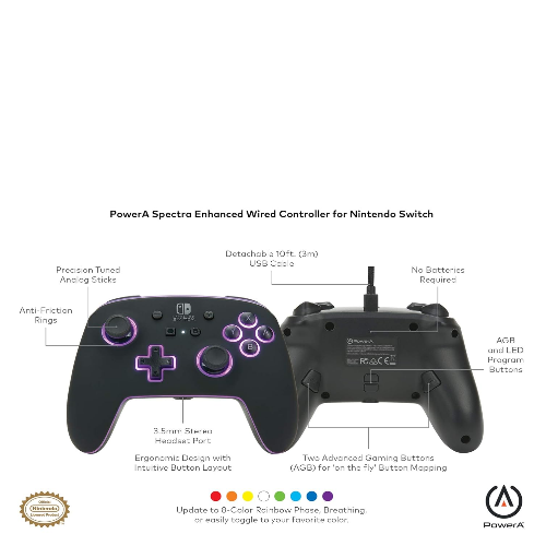 PowerA Spectra Enhanced Wired Controller for Nintendo Switch