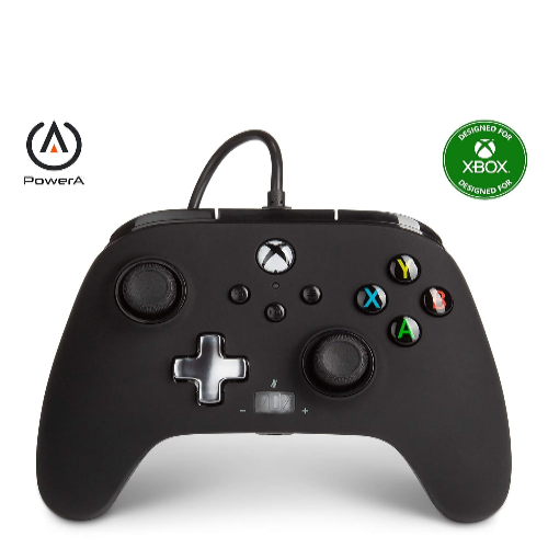 PowerA Enhanced Wired Gaming Controller for Xbox Series X/S, Xbox One, PC, Windows 10/11, Black (Officially Licensed) [video game]