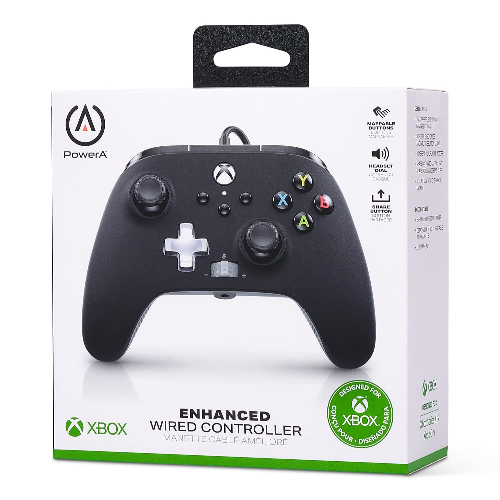 PowerA Enhanced Wired Gaming Controller for Xbox Series X/S, Xbox One, PC, Windows 10/11, Black (Officially Licensed) [video game]