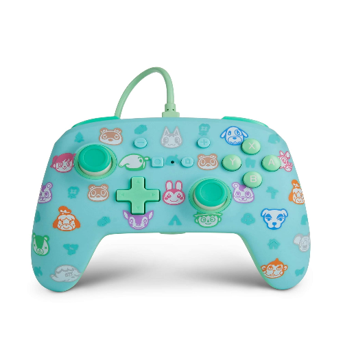 PowerA Enhanced Wired Gaming Controller for Nintendo Switch, Animal Crossing, Blue (Officially Licensed) [video game]
