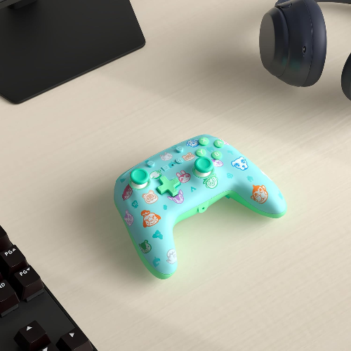 PowerA Enhanced Wired Gaming Controller for Nintendo Switch, Animal Crossing, Blue (Officially Licensed) [video game]