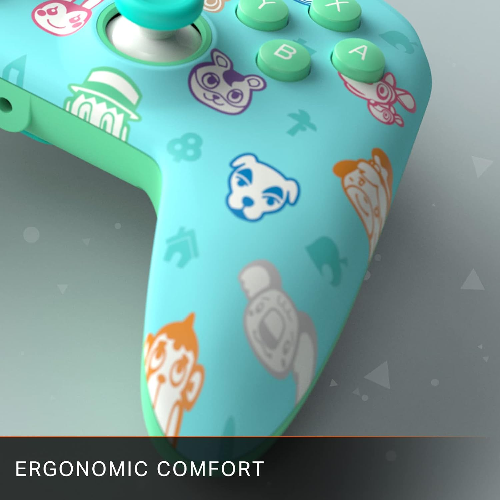 PowerA Enhanced Wired Gaming Controller for Nintendo Switch, Animal Crossing, Blue (Officially Licensed) [video game]