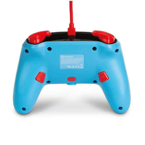 PowerA Enhanced Wired Gaming Controller for Nintendo Switch, Super Mario Bros, Mario Punch, Blue (Officially Licensed) [video game]
