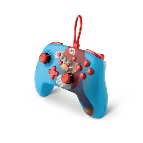 PowerA Enhanced Wired Gaming Controller for Nintendo Switch, Super Mario Bros, Mario Punch, Blue (Officially Licensed) [video game]