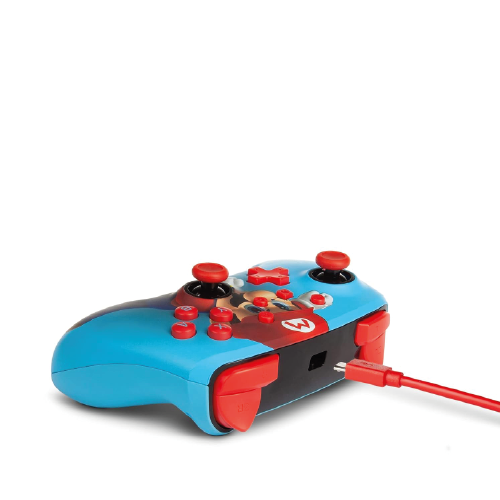 PowerA Enhanced Wired Gaming Controller for Nintendo Switch, Super Mario Bros, Mario Punch, Blue (Officially Licensed) [video game]