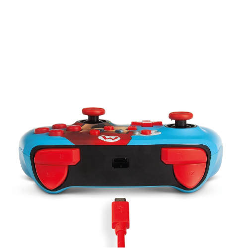 PowerA Enhanced Wired Gaming Controller for Nintendo Switch, Super Mario Bros, Mario Punch, Blue (Officially Licensed) [video game]