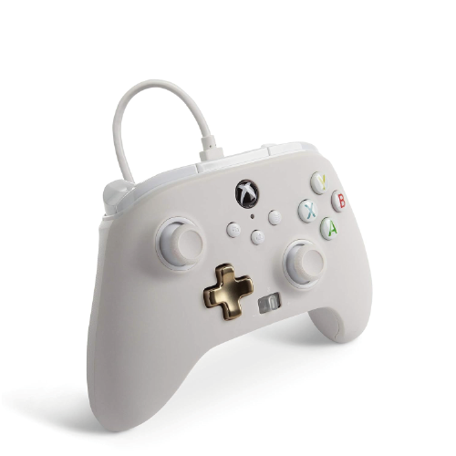 PowerA Enhanced Wired Gaming Controller for Xbox Series X/S, Xbox One, PC, Windows 10/11, White, Mist (Officially Licensed) [video game]