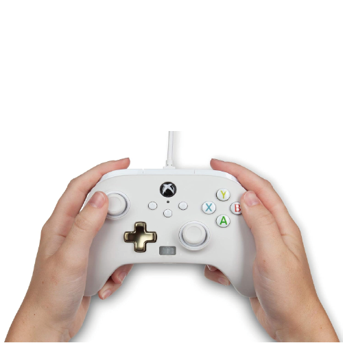 PowerA Enhanced Wired Gaming Controller for Xbox Series X/S, Xbox One, PC, Windows 10/11, White, Mist (Officially Licensed) [video game]