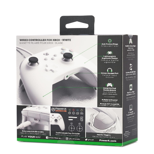 PowerA Wired Controller for Xbox Series X|S - White