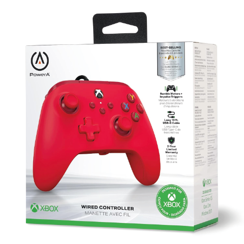 PowerA Wired Controller for Xbox Series X|S – Red