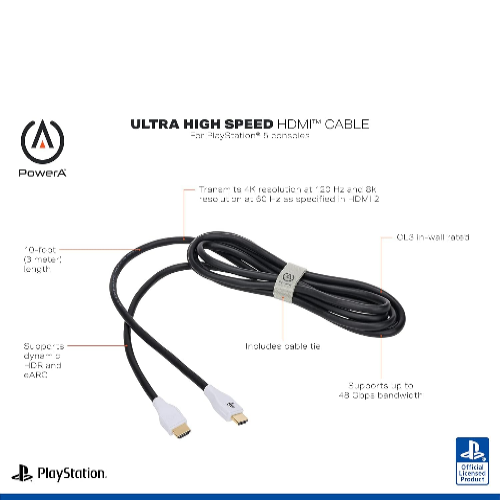 PowerA Ultra High Speed HDMI Cable for PlayStation 5