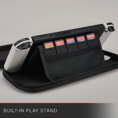 PowerA Slim Case for Nintendo Switch - OLED Model, Nintendo Switch or Nintendo Switch Lite – Charcoal