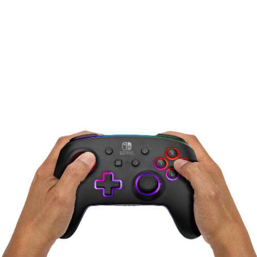 PowerA Enhanced Wireless Controller for Nintendo Switch with Lumectra - Black LED
