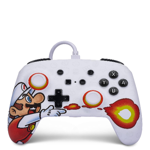 PowerA Enhanced Wired Controller for Nintendo Switch - Fireball Mario