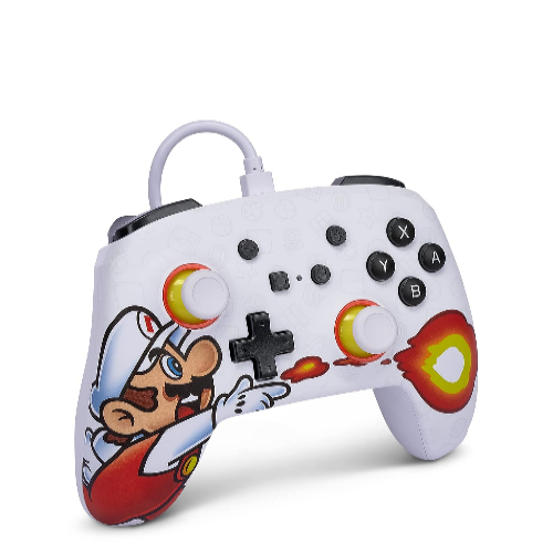 PowerA Enhanced Wired Controller for Nintendo Switch - Fireball Mario