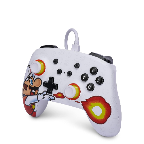 PowerA Enhanced Wired Controller for Nintendo Switch - Fireball Mario