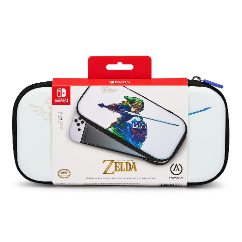 PowerA Slim Case for Nintendo Switch - OLED Model, Nintendo Switch or Nintendo Switch Lite - Master Sword Defense