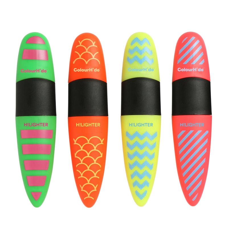 ColourHide My Designer Highlighters PK4 Assorted