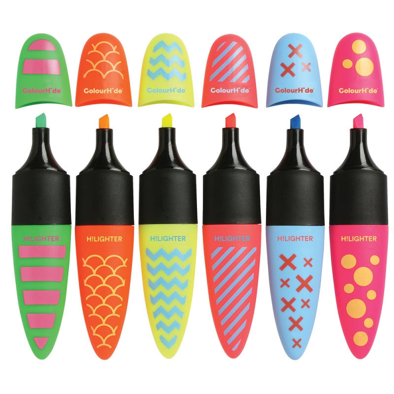 COLOURHIDE My Designer Highlighters PK6 Assorted