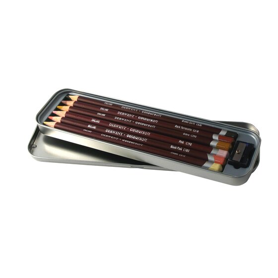 Derwent Coloursoft Portrait Pencils 6 Tin