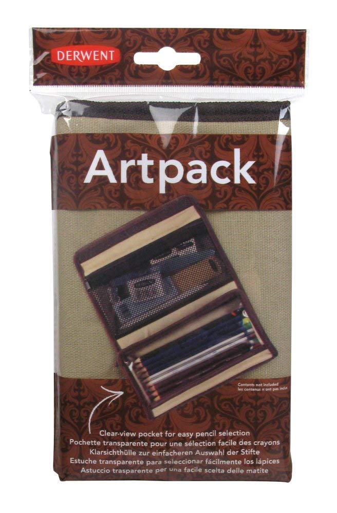 Derwent Artpack Canvas Pencil Case, Pencil and Accessory Storage Compartments