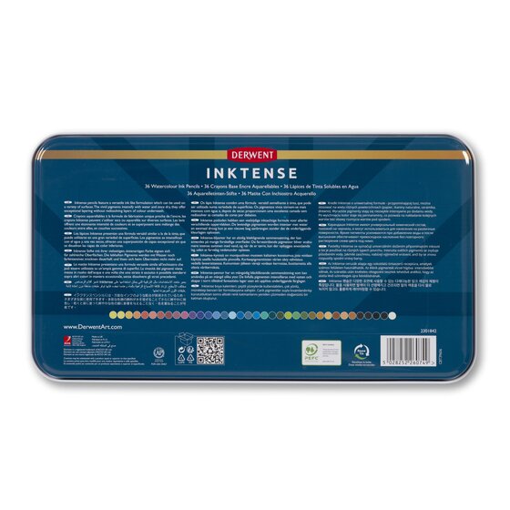 Derwent Inktense 36 Pencils Tin