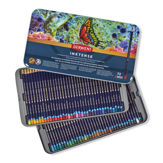 Derwent Inktense 72 Pencils Tin