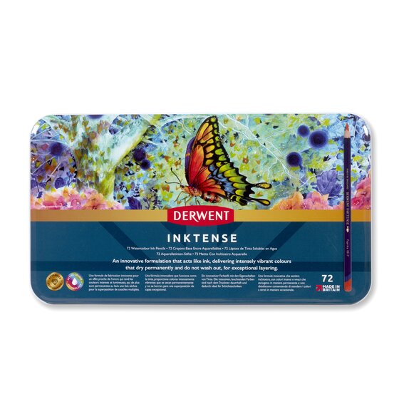 Derwent Inktense 72 Pencils Tin