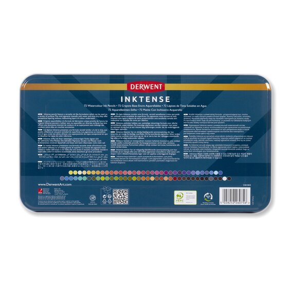Derwent Inktense 72 Pencils Tin