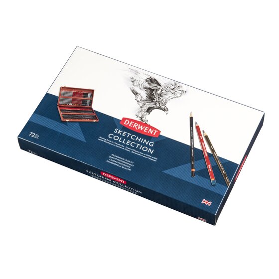 Derwent Sketching 72 Wooden Box
