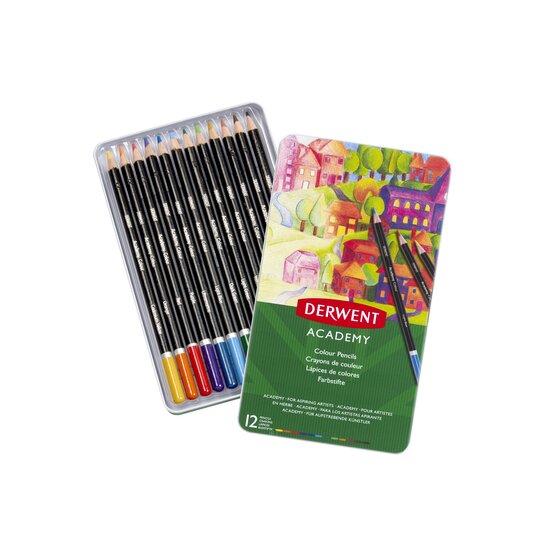 Derwent Academy Colouring 12 Tin