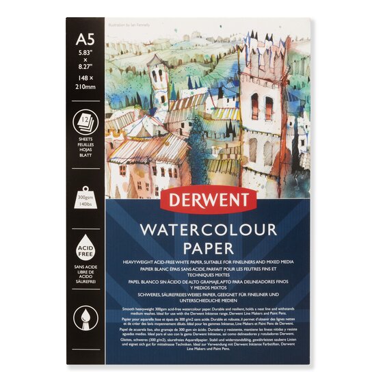 Derwent A5 Watercolour Pad