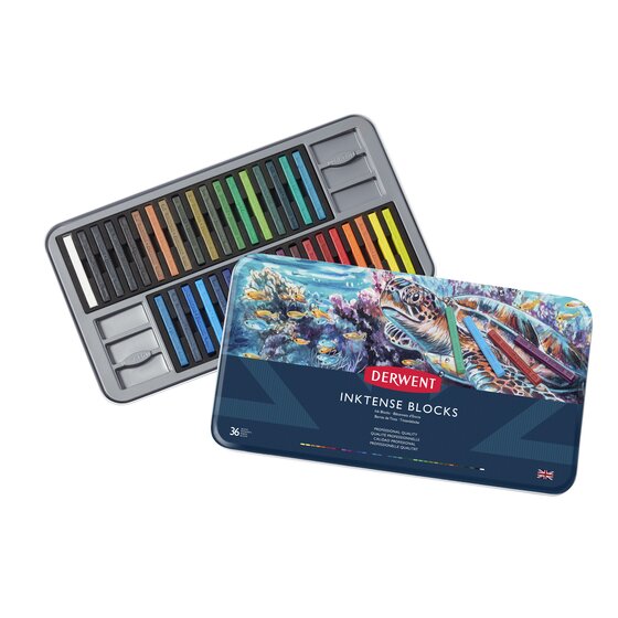 Derwent Inktense 36 Blocks Tin