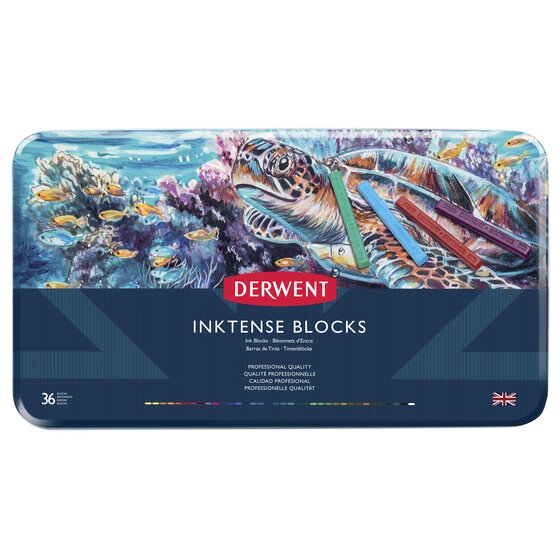 Derwent Inktense 36 Blocks Tin