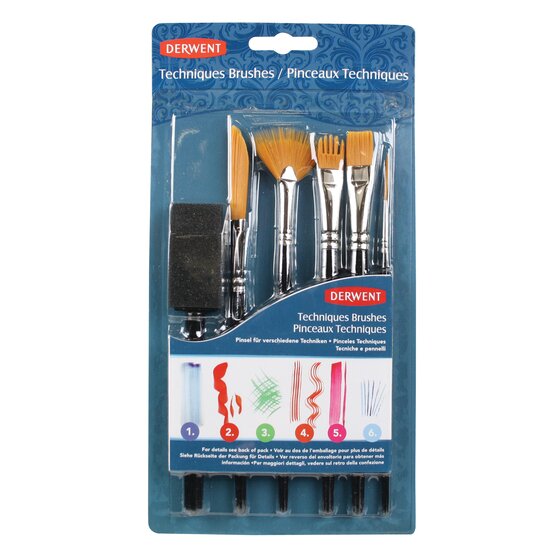Derwent Technique Brushes Set