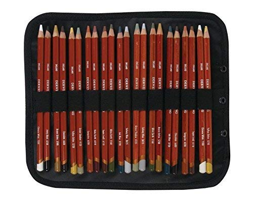 Derwent Carry-All Pencils Leaves/Holders for Storage, Canvas Bag, 44 Pencil Capacity, 2-PACK