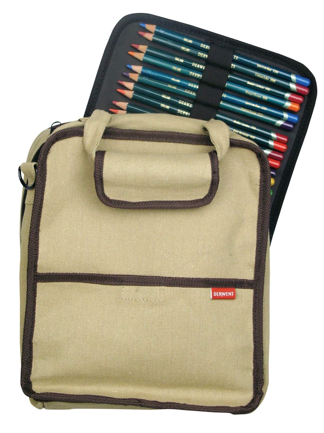 Derwent Carry-All Pencils Leaves/Holders for Storage, Canvas Bag, 44 Pencil Capacity, 2-PACK