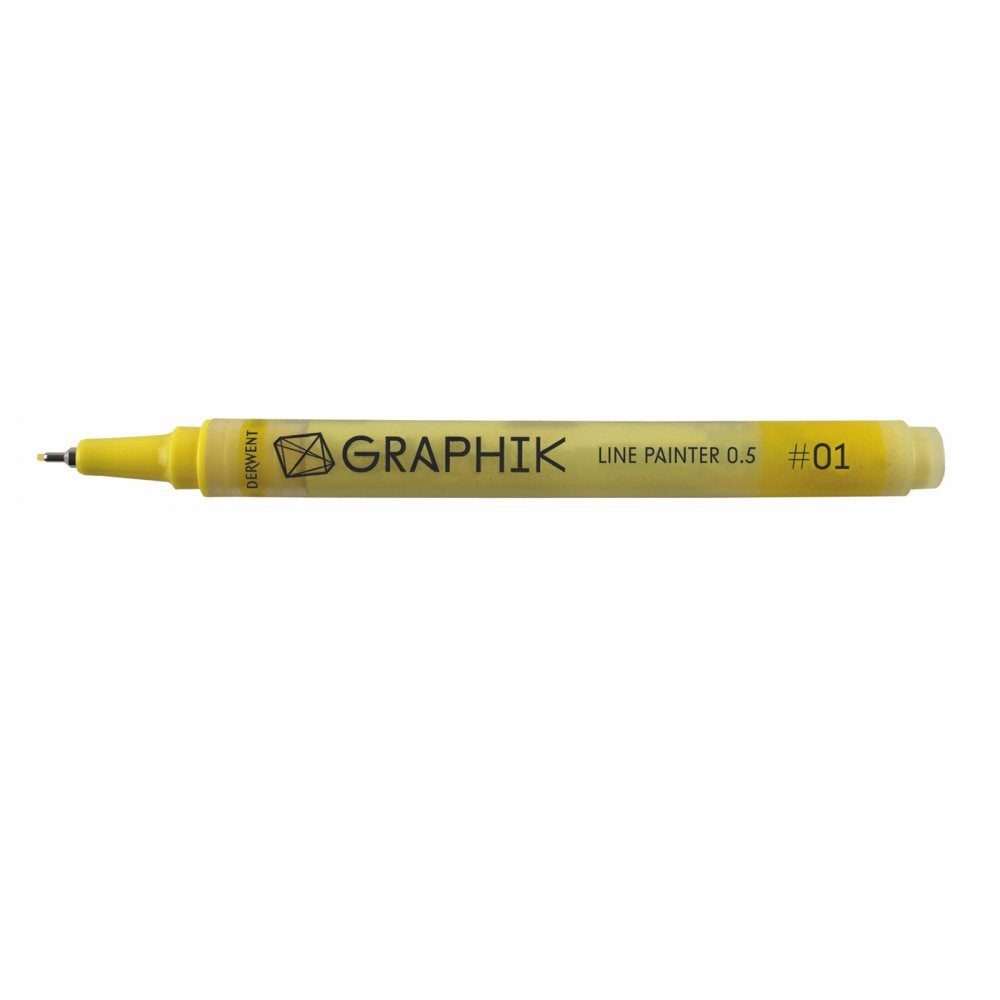 Derwent Graphic Line Painter Coloured Pen Set, Pack of 5 (Palette No.1)