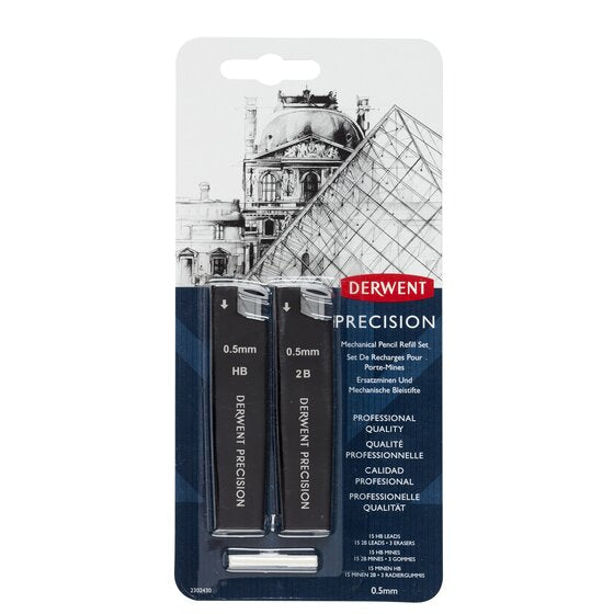 Derwent Precision Mechanical Pencil 0.5 Refill Set