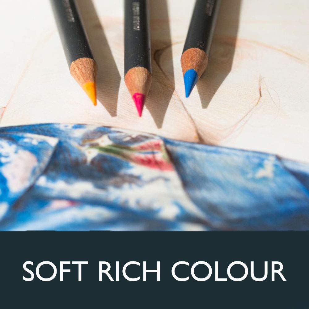 Derwent Procolour Colouring Pencils Wooden Gift Box Set, Drawing & Writing, Ideal for Colouring, Wax- Based, (Set of 24)