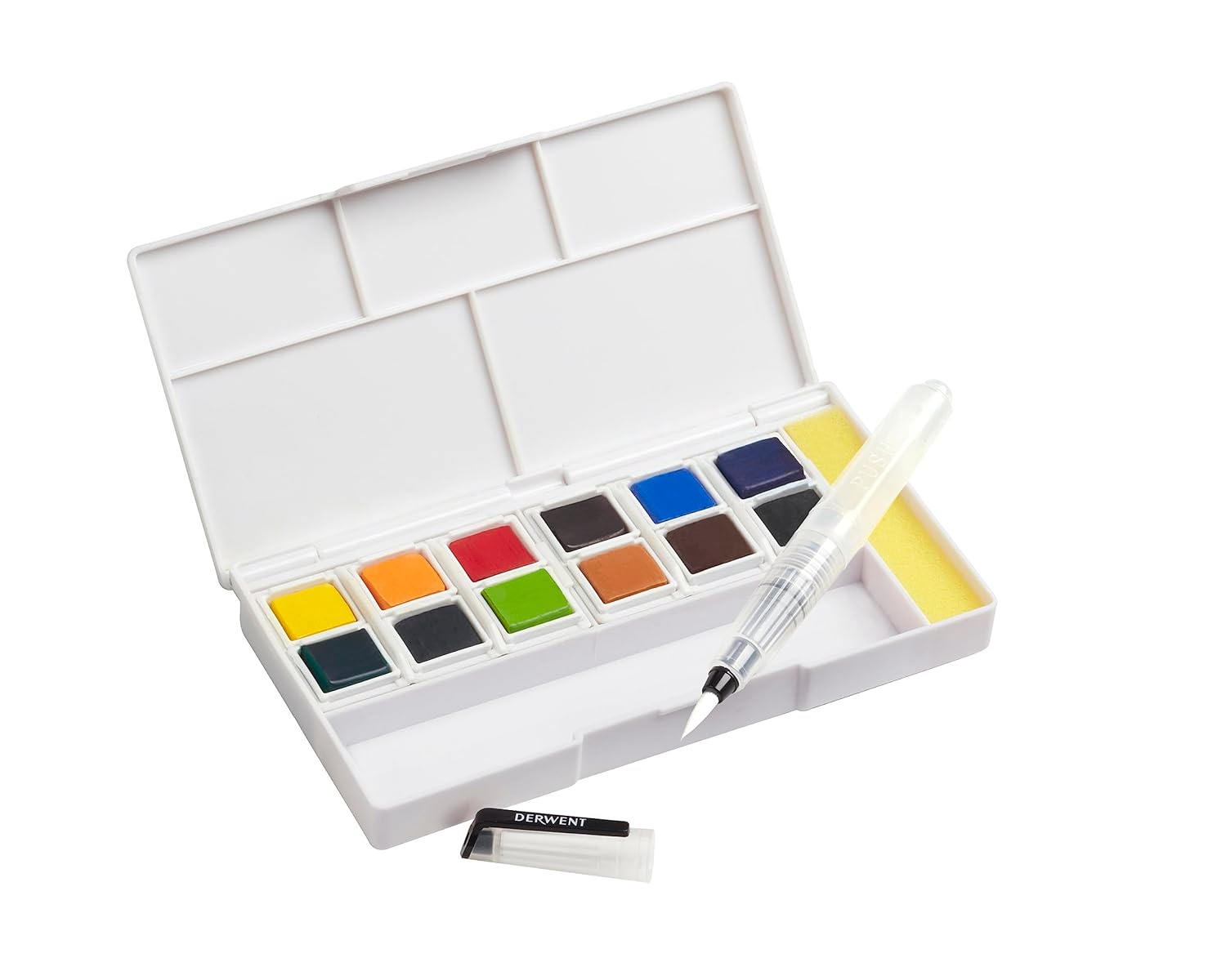 Derwent Inktense Paint Pan Travel Set, 12 Colours