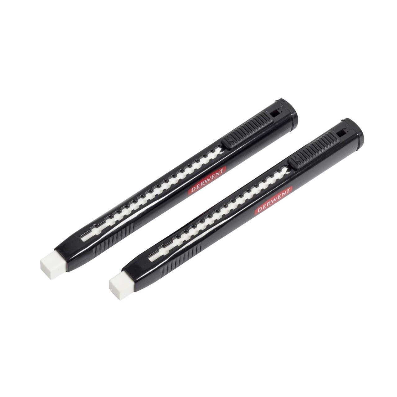 Derwent Retractable Eraser with Comfortable Grip for Pen Style Precision (Pack of 2)