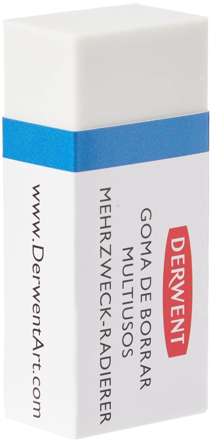 Derwent Multi-Use Eraser with Clean Finish and Low Shedding (Pack of 3)