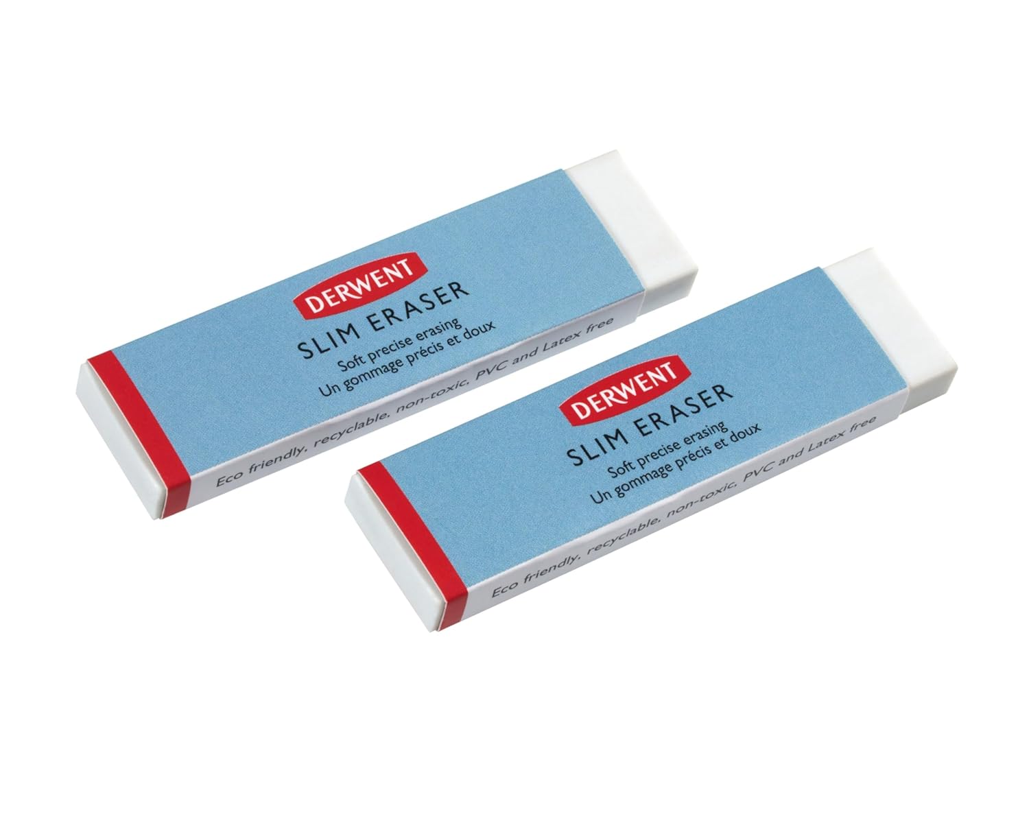 Derwent Slim Eraser for Soft Precise Erasing (Pack of 2)