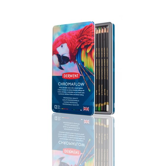 Derwent Chromaflow Pencils 12 Tin