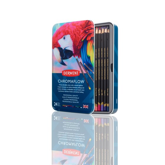 Derwent Chromaflow Pencils 24 Tin