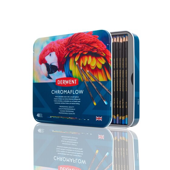 Derwent Chromaflow Pencils 48 Tin