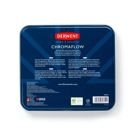 Derwent Chromaflow Pencils 48 Tin