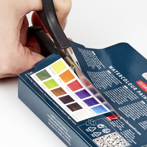 Derwent Watercolour Paint Pan 12 Set