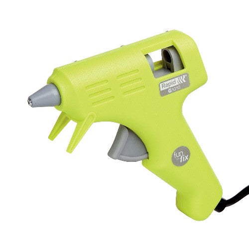Rapid Fun2Fix G1010 Mini Glue Gun with Integrated Stand, 8W, for 7mm Glue Sticks (Free 6 Coloured Glue Sticks)